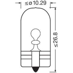 OSRAM ŻARÓWKA W5W 12V 5W, W2.1X9.5D COOLBLUEINTEN - 1 SZTUKA
