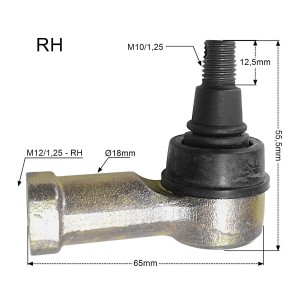 PROMX KOŃCÓWKA DRĄŻKA KIEROWNICZEGO PRAWA SUZUKI KING QUAD LTA 450 \'07-\'10, LTA 500 \'11-\'16, LTA 700 \'05-\'07, LTA 750 \'08