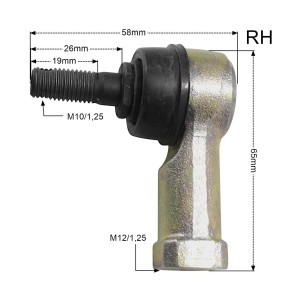 PROMX KOŃCÓWKA (GAŁKA) DRĄŻKA KIEROWNICZEGO PRAWA HONDA TRX 450R \'04-\'09, 400ER \'06-\'14, kawasaki KVF750 Brute Force 05-21, 