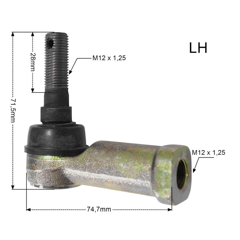 PROMX KOŃCÓWKA DRĄŻKA KIEROWNICZEGO LEWA CAN-AM DS 650 \'00-\'07, OUTLANDER / RENEGADE 500/800/1000