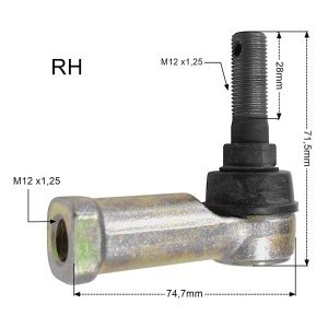 PROMX KOŃCÓWKA DRĄŻKA KIEROWNICZEGO PRAWA CAN-AM DS 650 \'00-\'07, OUTLANDER / RENEGADE 500/800/1000