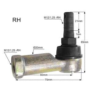 PROMX KOŃCÓWKA DRĄŻKA KIEROWNICZEGO PRAWA HONDA TRX 250/300/400/420/450, TRX 680 Rincon \'06-\'23, TRX 700 Rubicon 24
