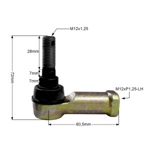 PROMX KOŃCÓWKA DRĄŻKA KIEROWNICZEGO LEWA CAN-AM OUTLANDER/RENEGADE 400/500/800, KAWASAKI KVF 360 PRAIRIE \'03-\'13