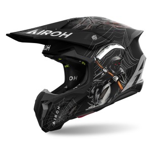 AIROH KASK CROSS / ENDURO / ATV / QUAD TWIST 3 ARCADE MATT KOLOR CZARNY/BIAŁY/SZARY MAT ROZMIAR M