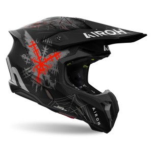 AIROH KASK CROSS / ENDURO / ATV / QUAD TWIST 3 ARCADE MATT KOLOR CZARNY/BIAŁY/SZARY MAT ROZMIAR M