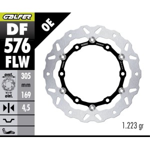 GALFER TARCZA HAMULCOWA PRZÓD VOGE 900DSX \'24- (305X169X4,5) (WAVE FLOATING)