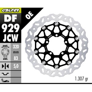 GALFER TARCZA HAMULCOWA PRZÓD TRIUMPH TIGER 850 \'24; TIGER 900 \'20-\'24; TIGER 1200 \'20-\'24; SPEED TRIPLE 1050/1200 \'18-\'2