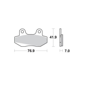 Klocki hamulcowe KH86 do Mito 50, Stella 125, Honda NS-1 50, MBX 50, Kymco