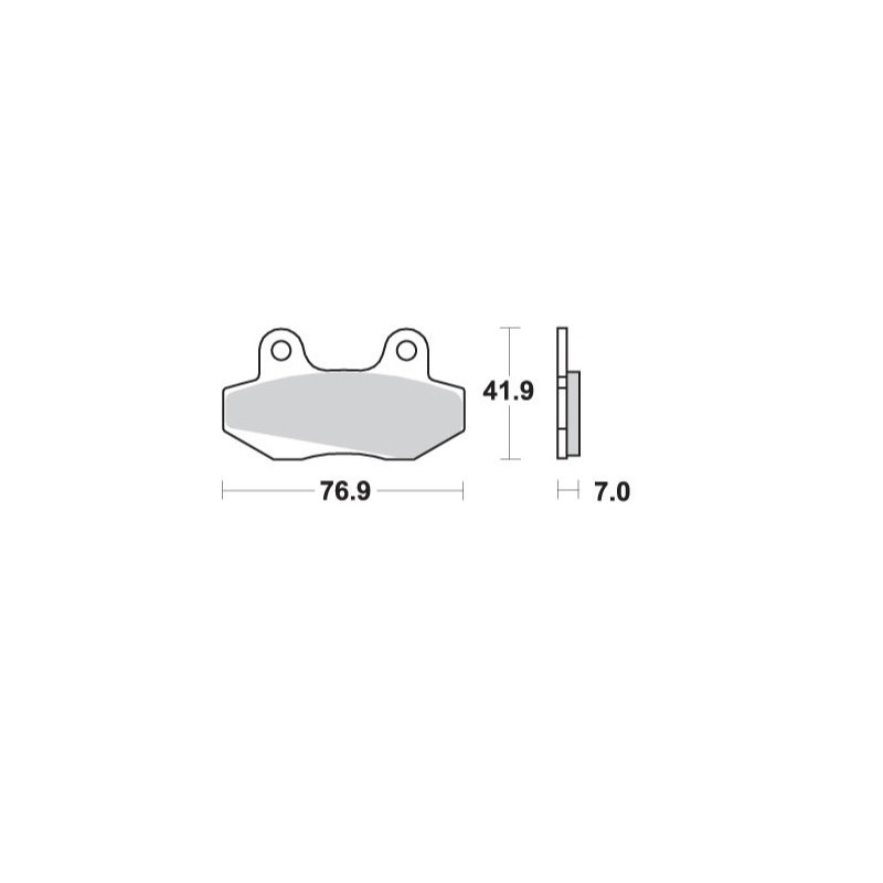 Klocki hamulcowe KH86 do Mito 50, Stella 125, Honda NS-1 50, MBX 50, Kymco