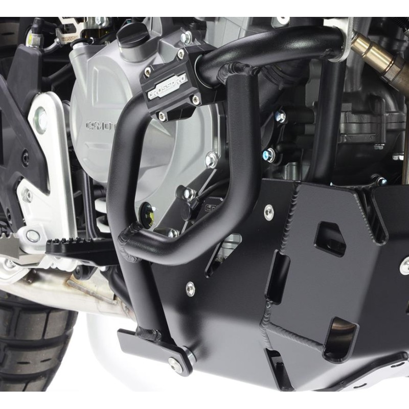 CROSSPRO GMOLE ALUMINIOWE DOLNE OSŁONY SILNIKA I CHŁODNIC CF MOTO 450 MT '24 CZARNY