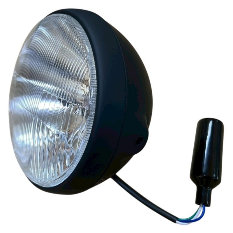 EMGO 2025/02 REFLEKTOR / LAMPA UNIWERSALNA KOMPLETNA CZARNA (ŚREDNICA WKŁADU 7" / 17,80CM) (HOMOLOGACJA E-MARK)