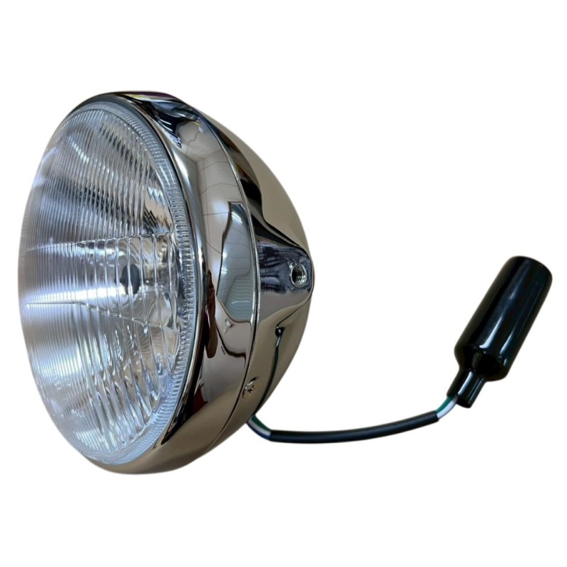 EMGO 2025/02 REFLEKTOR / LAMPA UNIWERSALNA KOMPLETNA CHROMOWANA (ŚREDNICA WKŁADU 7")