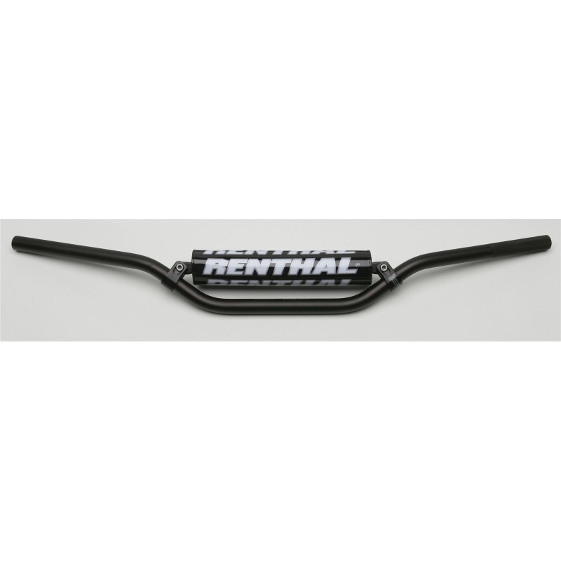 Renthal Kierownica 7/8 cala (22mm) MX Handlebar Black Vintage/Desert Padded - Czarna kierownica z gąbką