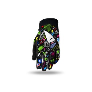 Rękawice motocrossowe UFO 2025/09 Skyline Kids czarne mix aplikacji rozmiar M - Kolekcja 2025