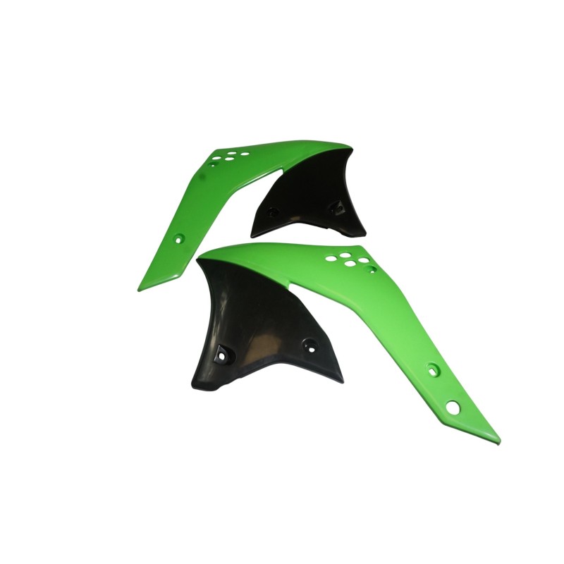 Osłona chłodnicy Kawasaki KX 85 '98-'13 czarno-zielona
