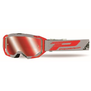 PROGRIP GOGLE PG3303-288 FL VISTA KOLOR SZARY CZERWONY
