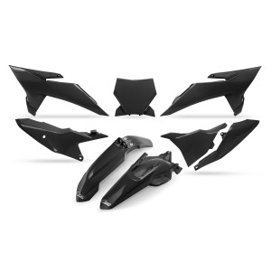 Komplet plastików UFO 2025/11 z osłoną lampy KTM SX 85 '25-'26 czarny
