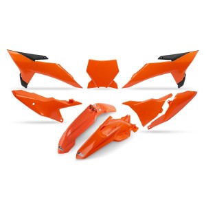UFO 2025/11 Komplet Plastików z Osłoną Lampy KTM SX 85 '25-'26 Kolor Pomarańczowy