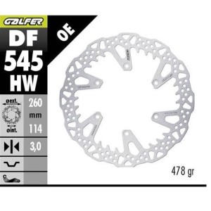 GALFER Tarcza Hamulcowa Ducati Desmo 450MX - ppsmoto