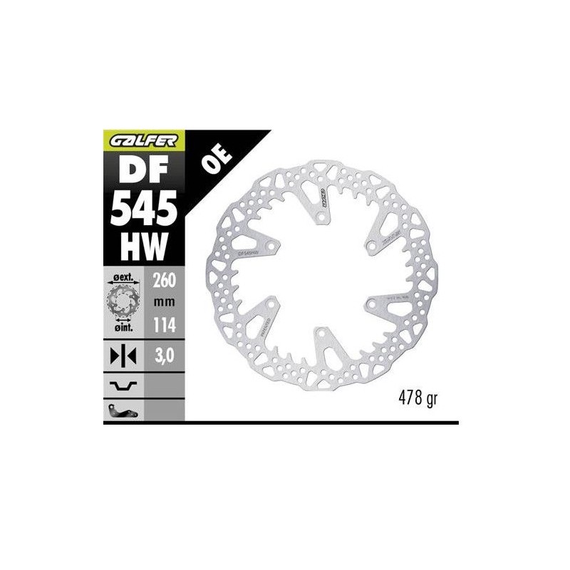 GALFER Tarcza Hamulcowa Ducati Desmo 450MX - ppsmoto