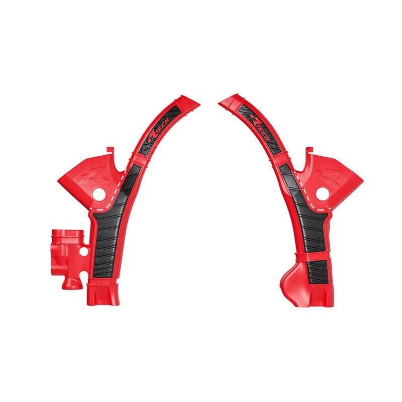 RACETECH Ochrona Ramy w ppsmoto - Kolor Czerwony/Czarny