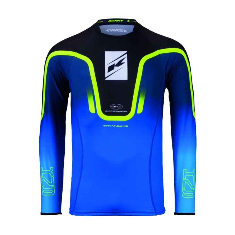 KENNY RACING Koszulka Titanium Gradient Blue - ppsmoto