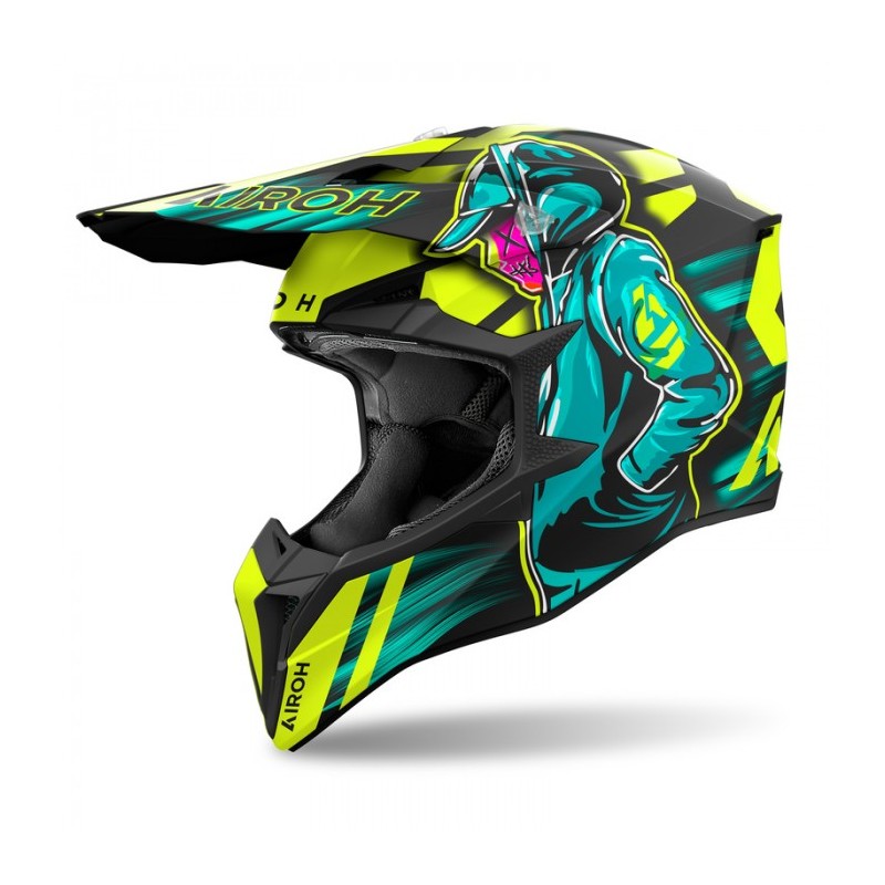 Kask AIROH WRAAAP żółty fluo - ppsmoto
