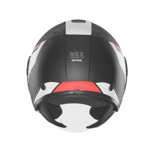 NOX Kask Otwarty Jet N182 z ppsmoto - Czarny Mat/Czerwony