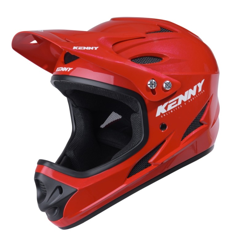 KENNY RACING KASK ROWEROWY MTB DOWNHILL SOLID KOLOR CZERWONY ROZMIAR M
