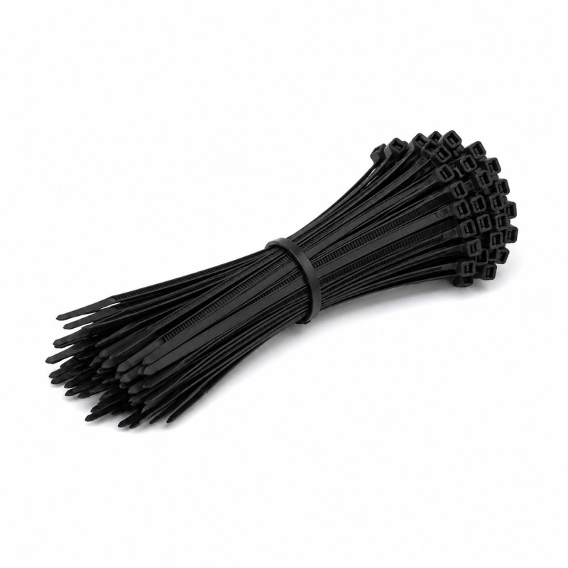 PROMX OPASKI ZACISKOWE (TRYTYTKI) 2,5X200MM KOLOR CZARNY - 100 SZTUK