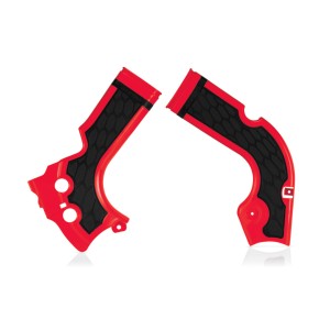 ACERBIS OSŁONY RAMY X-GRIP HONDA CRF 250 R \'14-\'17, CRF 450 \'13-\'16 KOLOR CZERWONY / CZARNY