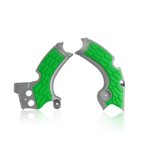 ACERBIS OSŁONY RAMY X-GRIP KAWASAKI KX 250 F \'15-\'20 ( KXF 250 ) KOLOR ZIELONY / SZARY