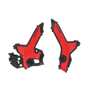 ACERBIS OSŁONY RAMY X-GRIP HONDA CRF 250 L \'21-\'24, CRF 300 L \'21-\'26, CRF 300 RALLY \'21-\'24 KOLOR CZERWONY / CZARNY