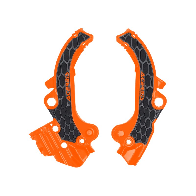 ACERBIS OSŁONY RAMY X-GRIP KTM SX 65 \'24-\'26, GAS GAS MC 65 \'24-\'26, HUSQVARNA TC 65 \'24\'-26 KOLOR POMARAŃCZOWY / CZARNY