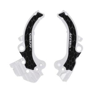 ACERBIS OSŁONY RAMY X-GRIP KTM SX 65 \'24-\'26, GAS GAS MC 65 \'24-\'26, HUSQVARNA TC 65 \'24\'-26 KOLOR BIAŁY / CZARNY
