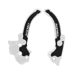 ACERBIS OSŁONY RAMY X-GRIP KTM SX 50 \'24-\'26, GAS GAS MC 50 \'24-\'26, HUSQVARNA TC 50 \'24\'-26 KOLOR BIAŁY / CZARNY