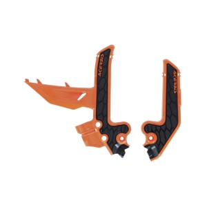 ACERBIS OSŁONY RAMY X-GRIP KTM SX 85 \'25-\'26, GAS GAS MC 85 \'25-\'26 KOLOR POMARAŃCZOWY / CZARNY