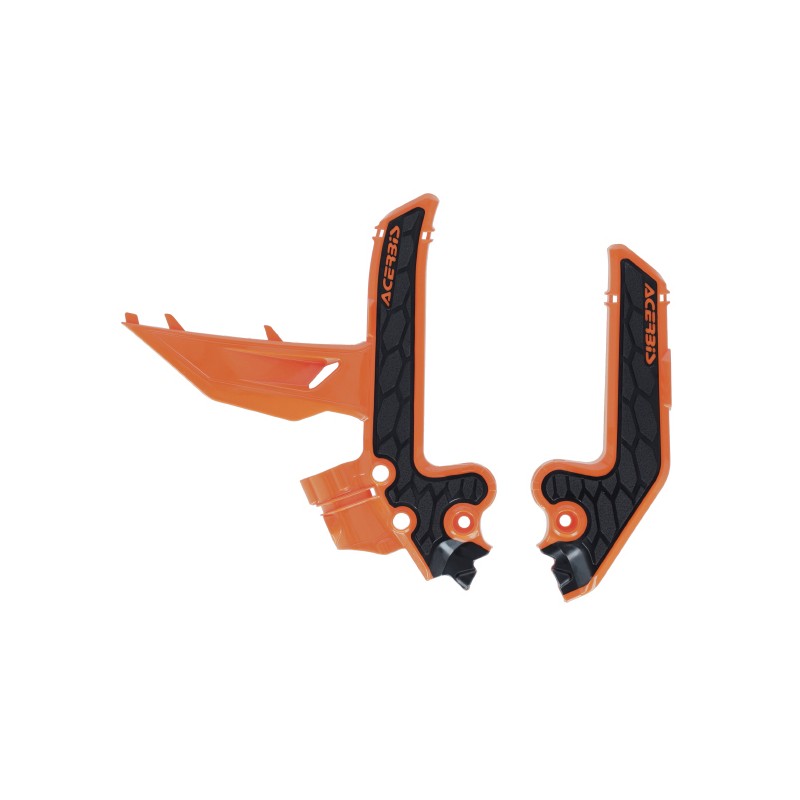 ACERBIS OSŁONY RAMY X-GRIP KTM SX 85 \'25-\'26, GAS GAS MC 85 \'25-\'26 KOLOR POMARAŃCZOWY / CZARNY