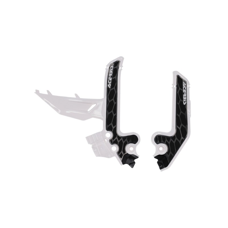 ACERBIS OSŁONY RAMY X-GRIP KTM SX 85 \'25-\'26, GAS GAS MC 85 \'25-\'26 KOLOR BIAŁY / CZARNY