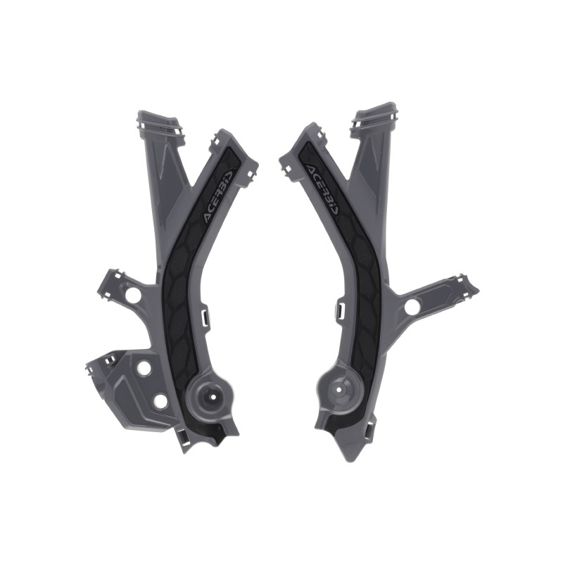 ACERBIS OSŁONY RAMY X-GRIP SHERCO SE 125 / 250 / 300 \'25-\'26, SEF 250 / 300 / 450 \'25-\'26 KOLOR SZARY / CZARNY