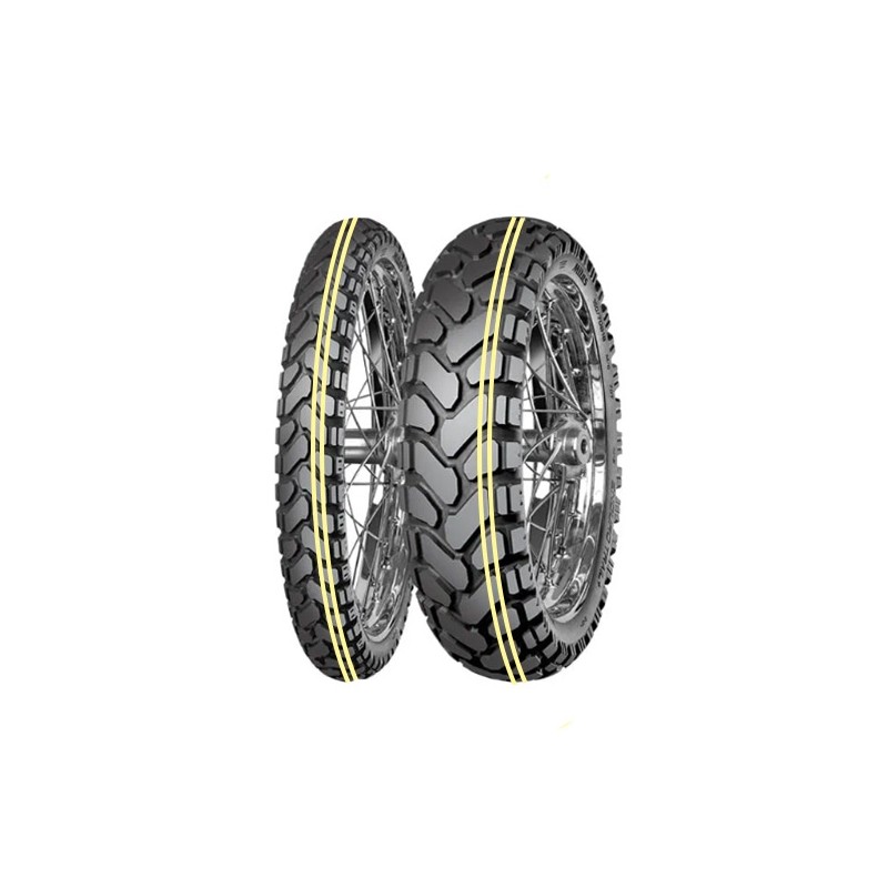 MITAS OPONA 170/60B17 ENDURO TRAIL+ DAKAR (PODWÓJNY ŻÓŁTY PASEK) 72H TL/TT M+S TYŁ DOT 01/2026 (460022) (zamiennik:70000558)