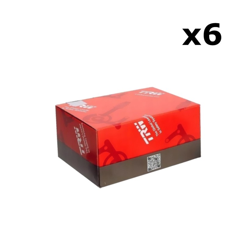 TRW ZF KLOCKI HAMULCOWE ZESTAW 6 KOMPLETÓW KH231/2 SINTER STREET KAWASAKI VN 900 06-17, VN 1500 98-03, VN 1600 03-08, VN 1700 09