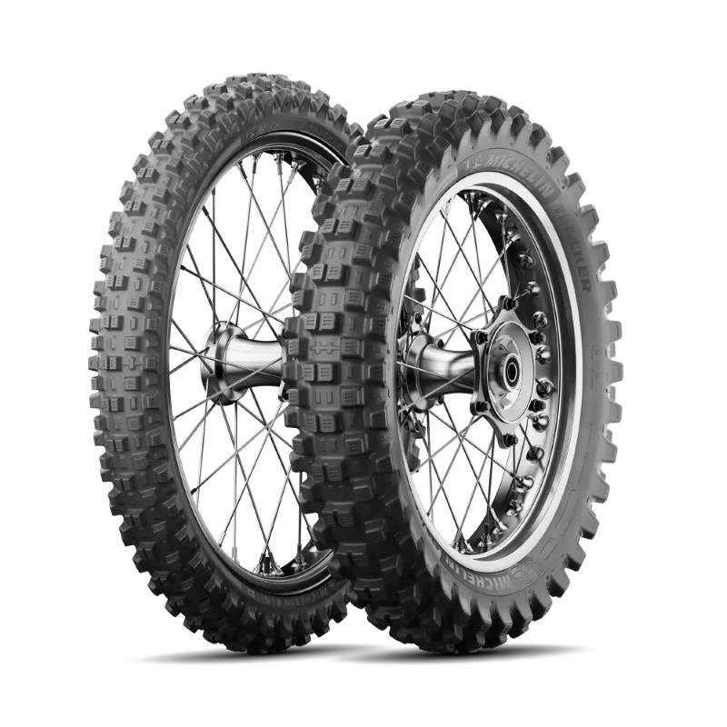 MICHELIN KOMPLET OPON (CAI691556/26) 80/100-21 TRACKER 51R TT M/C PRZÓD DOT 2026 + (CAI505893/26) 110/90-19 TRACKER 62R TT M/C T
