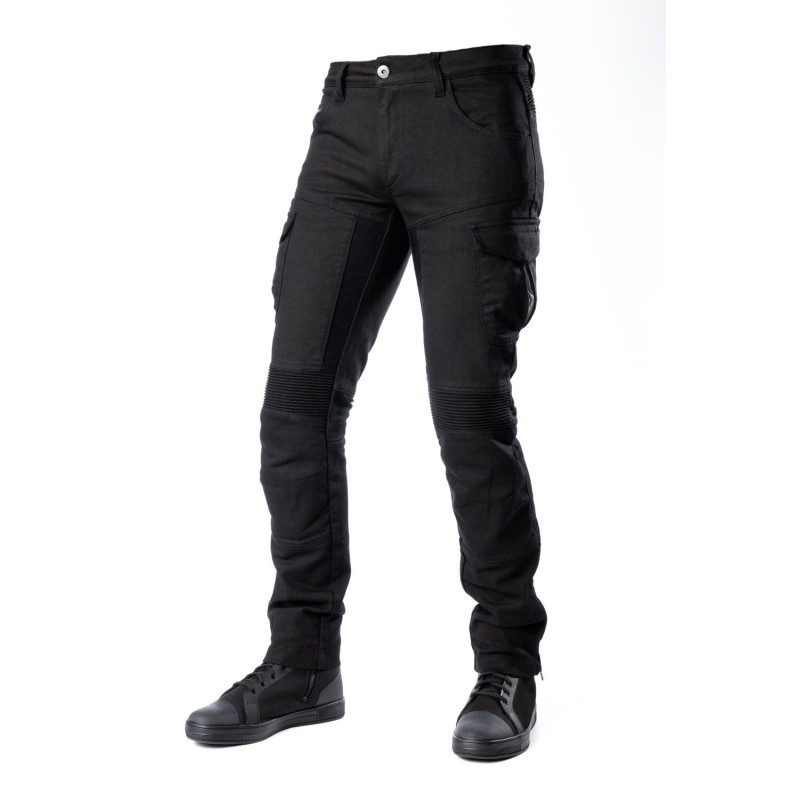 MODEKA SPODNIE SPODNIE JEANSY MOTOCYKLOWE CITY NOMAD TROOPER KOLOR CZARNY ROZMIAR M