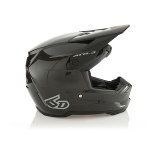 6D HELMETS KASK CROSS/ENDURO ATR-3 SOLID GLOSS BLACK KOLOR CZARNY/SZARY ROZMIAR S
