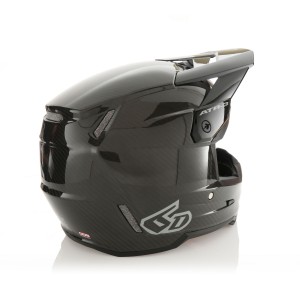 6D HELMETS KASK CROSS/ENDURO ATR-3 SOLID GLOSS BLACK KOLOR CZARNY/SZARY ROZMIAR S