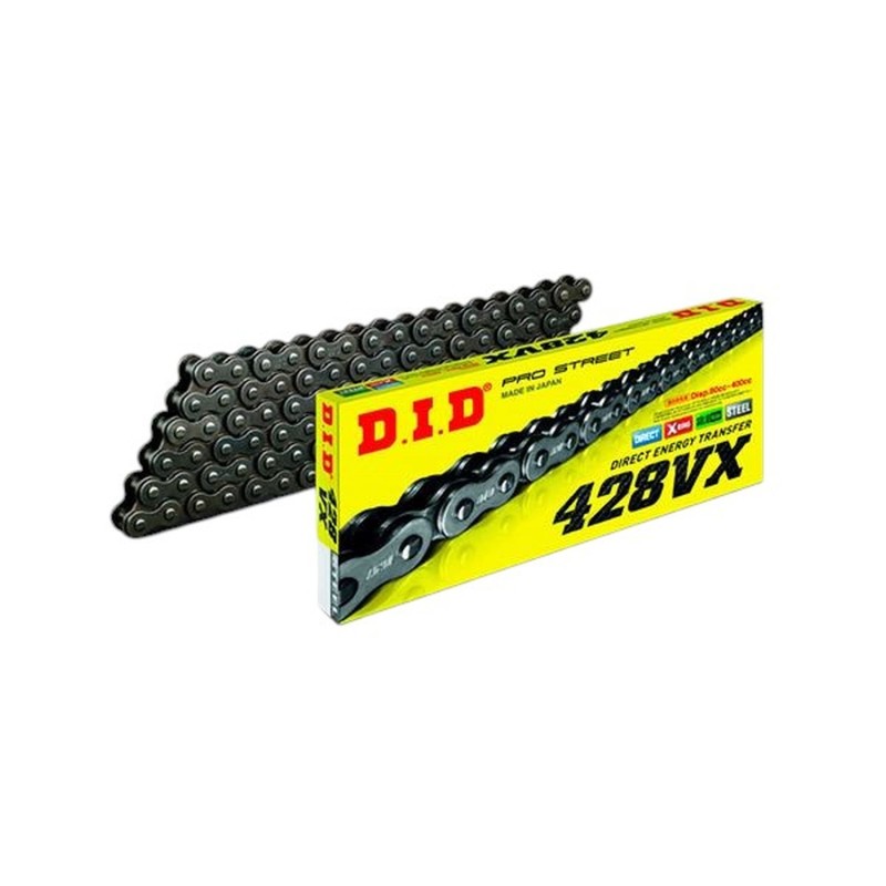 DID ŁAŃCUCH NAPĘDOWY 428VX-140 (120 OGNIW) X-RING (OTWARTY + ZAKUWKA)
