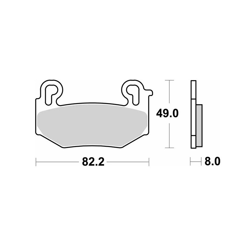 SBS KLOCKI HAMULCOWE KH779 TRACK AND SPORT SINTER KOLOR ZŁOTY PASUJE DO: BMW R 1300GS \'24-, R 1300GS TRIPLE BLACK \'24- , R 130