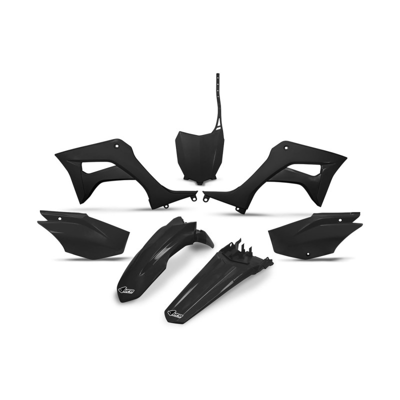 UFO 2026/07 KOMPLET PLASTIKÓW HONDA CRF 110F \'19-26, CRF 125 \'25-\'27 KOLOR CZARNY