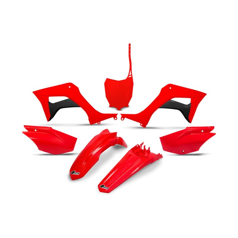 UFO 2026/07 KOMPLET PLASTIKÓW HONDA CRF 110F \'19-26, CRF 125 \'25-\'27 KOLOR CZERWONY OEM
